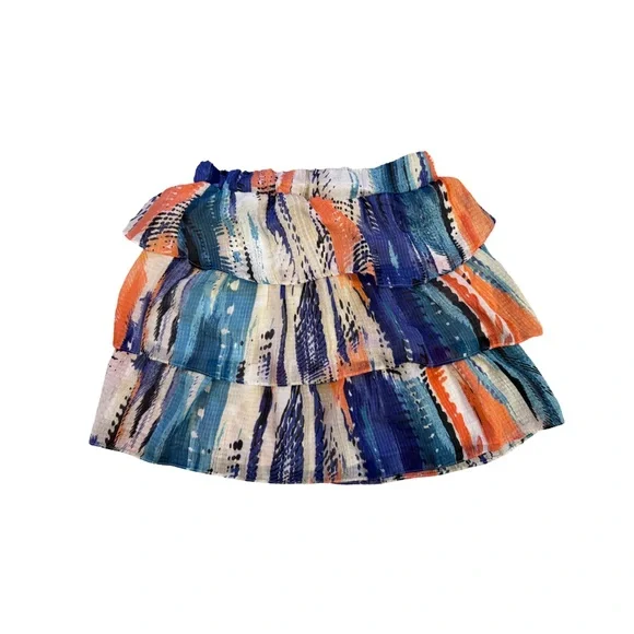 Colorful Ruffled Women's Skirt - Picture 2 of 3